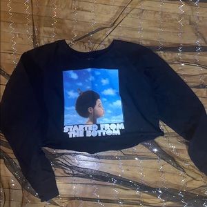 Cropped drake crewneck